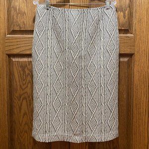 Tibi Pencil Skirt with Raised Pattern